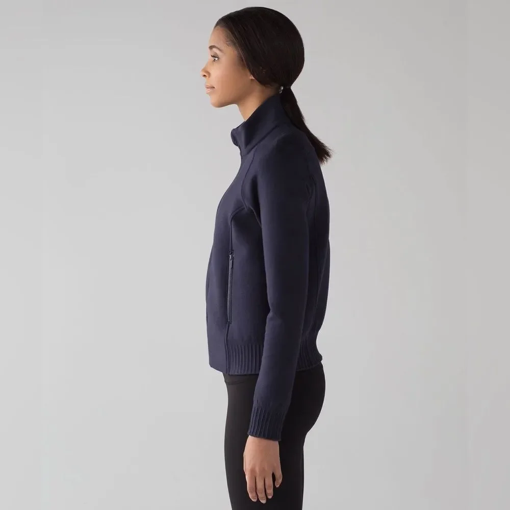 Lululemon NTS Jacket Spacer Stretch in Midnight Navy / Black RARE - Picture 3 of 11